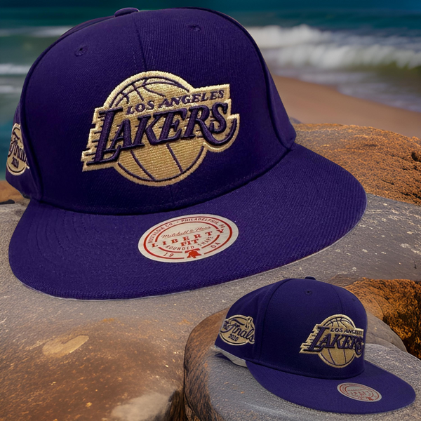 *Los Angeles Lakers* snspback hat by Mitchell & Ness ~Liberty fit~