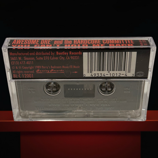 •AWESOME DRE’ AND THE HARDCORE COMMITTEE - YOU CAN’T HOLD ME BACK• ~1989 OG PRESSING~ (CASSETTE TAPE) (1)