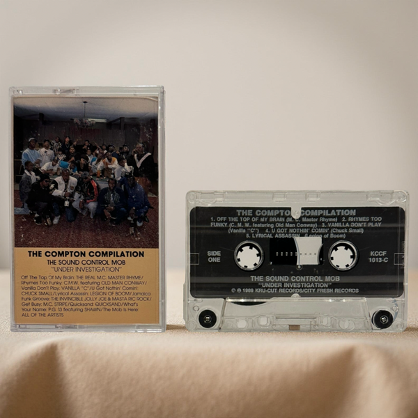 •THE COMPTON COMPILATION - THE SOUND CONTROL MOB “UNDER INVASION”• ~1989 OG PRESSING~ (CASSETTE TAPE)