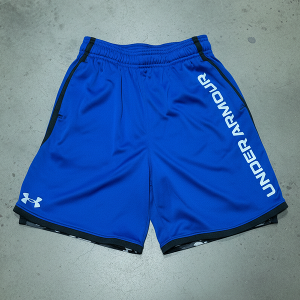 *PRE-LOVED* •Under Armour• activewear lined shorts for boys (Youth Medium)