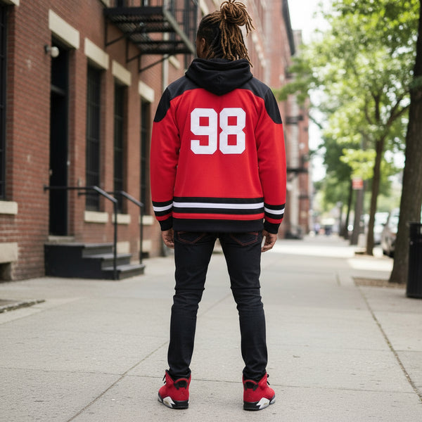 *THE NEXT ONE* JERSEY STYLE COTTON HOODIES (EMBROIDERED)