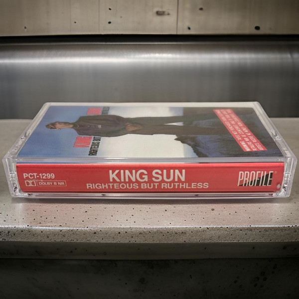 •KING SUN - RIGHTEOUS BUT RUTHLESS• ~1990 OG PRESSING~ (CASSETTE TAPE)