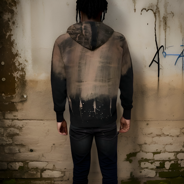 ^BLACK KEYS^ ~YOU SUCK AT LIFE~ DIP DYE PULLOVER HOODY