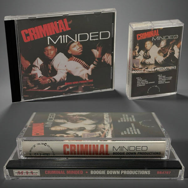 •BOOGIE DOWN PRODUCTIONS - CRIMINAL MINDED• ~1987 OG PRESSING & REPRESSING~ (CD & CASSETTE TAPE)
