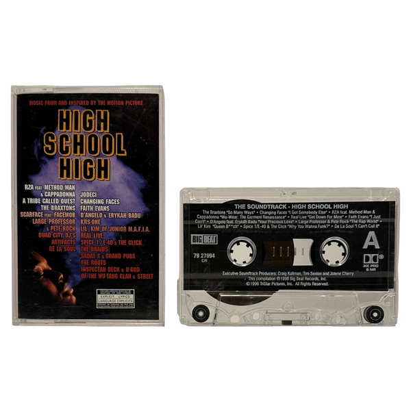 •HIGH SCHOOL HIGH - MUSIC FROM AND INSPIRED BY THE MOTION PICTURE• ~1996 OG PRESSINGS~ (CD & CASSETTE TAPE)