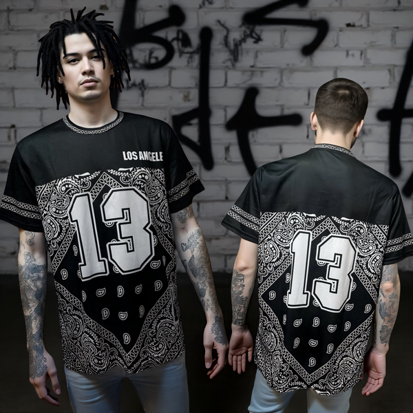 •13 LOS ANGELES - BANDANA• ~Activewear summer T-Shirt~