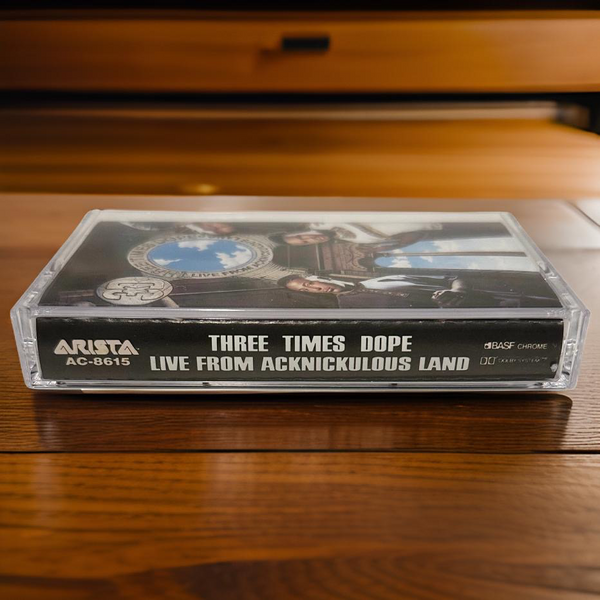 •THREE TIMES DOPE - LIVE FROM ACKNICKULOUS LAND• ~ 1990 OG PRESSING~ (CASSETTE TAPE)