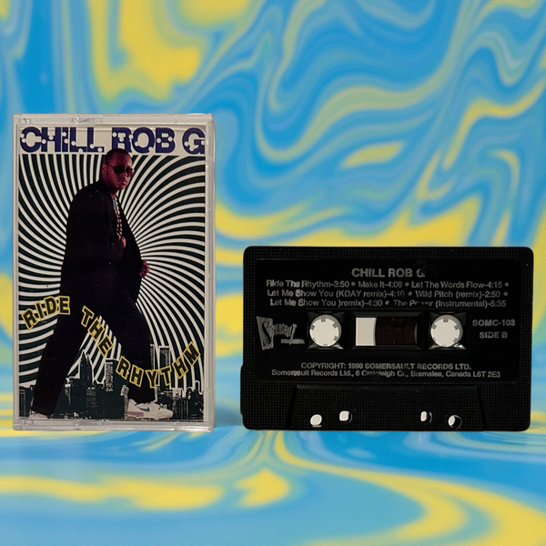 •CHILL ROB G ~ RIDE THE RHYTHM• ~1990 OG CANADIAN RE-PRESSING~ (CASSETTE TAPE) (1)