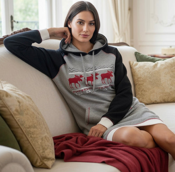 *LAZY ONE* ~long women’s hoodie~ (S/M)