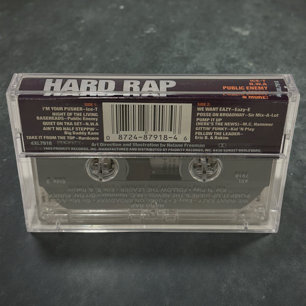 •HARD RAP - COMPILATION• ~1989 OG PRESSING~ (CASSETTE TAPE)