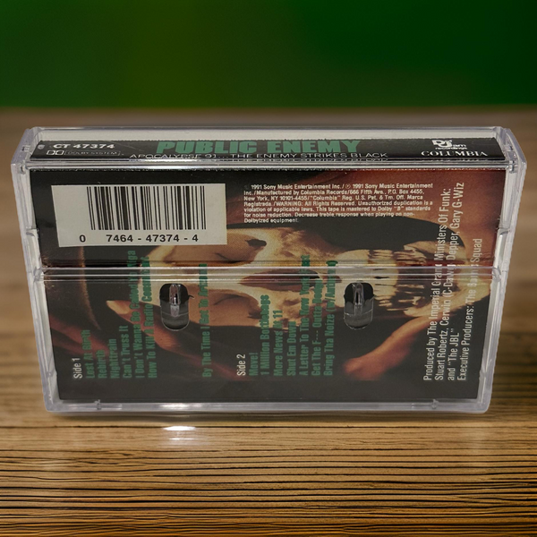 •PUBLIC ENEMY ~ APOCALYPSE 91… THE ENEMY STRIKES BLACK• ~1991 OG PRESSING~ (CASSETTE TAPE) (2)