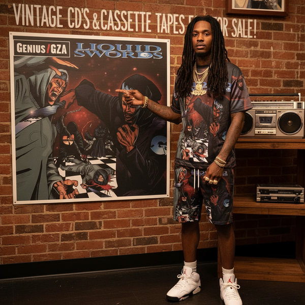 •GENIUS/GZA - LIQUID SWORDS• ~1995 OG PRESSINGS~ (CD & INDONESIAN CASSETTE TAPE)