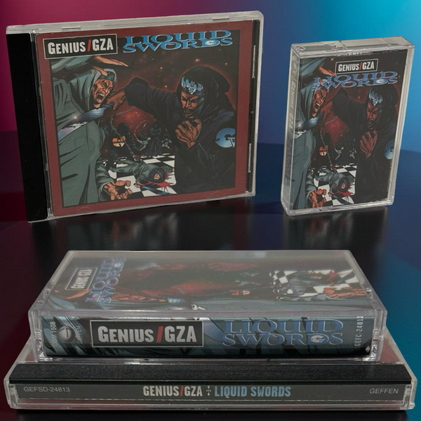 •GENIUS/GZA - LIQUID SWORDS• ~1995 OG PRESSINGS~ (CD & INDONESIAN CASSETTE TAPE)