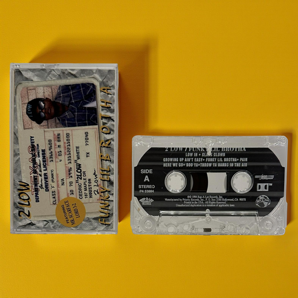 •2 LOW - FUNKY LIL BROTHA• ~1994 OG PRESSING~ (CASSETTE TAPE)
