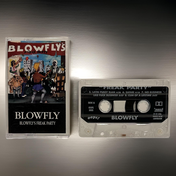 •BLOWFLY ~ “FREAK PARTY”• ~1996 OG RE-PRESS~ (CASSETTE TAPE)