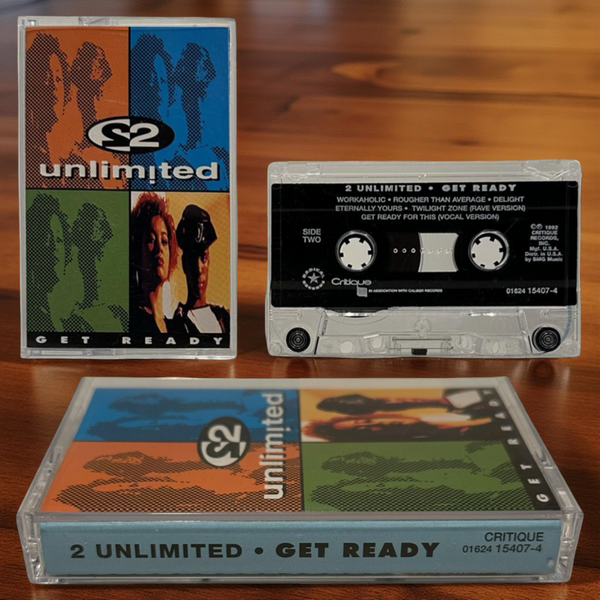 •2 UNLIMITED - GET READY• ~1992 OG PRESSING~ (CASSETTE TAPE)
