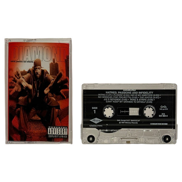 •DIAMOND - HATRED, PASSIONS & INFIDELITY• ~1997 OG PRESSING~ (CASSETTE TAPE)