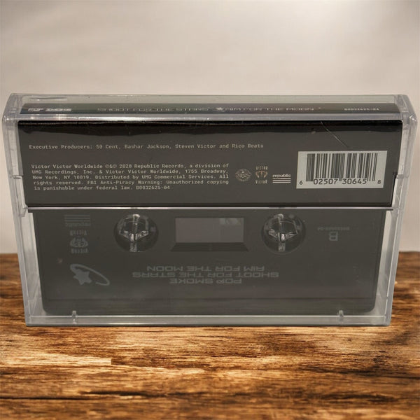 •POP SMOKE ~ SHOOT FOR THE STARS AIM FOR THE MOON• ~ 2020 SEALED OG PRESSING~ (CASSETTE TAPE)