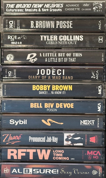 •R&B•ADULT CONTEMPORARY•FREESTYLE•SOUL• ~CASSETTE JOB LOT~ (33 TOTAL)