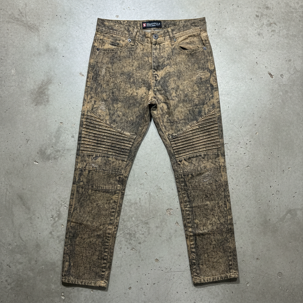 *SOUTHPOLE* •Moto Ribbed• ~Denim Jeans~ (SLIM STRAIGHT) (30”x30”)