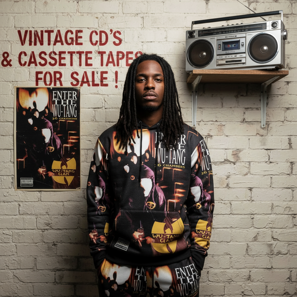•WU-TANG CLAN - ENTER THE WU-TANG (36 CHAMBERS) ~1993 OG CANADIAN PRESSING~ (CASSETTE TAPE) (BLACK SHELL)