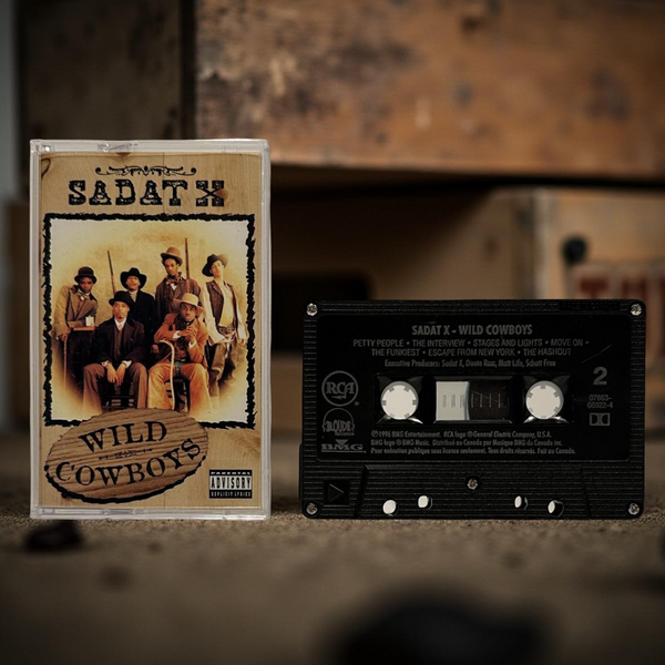 •SADAT X - WILD COWBOYS• ~1996 OG CANADIAN PRESSING~ (CASSETTE TAPE) (BLACK SHELL)
