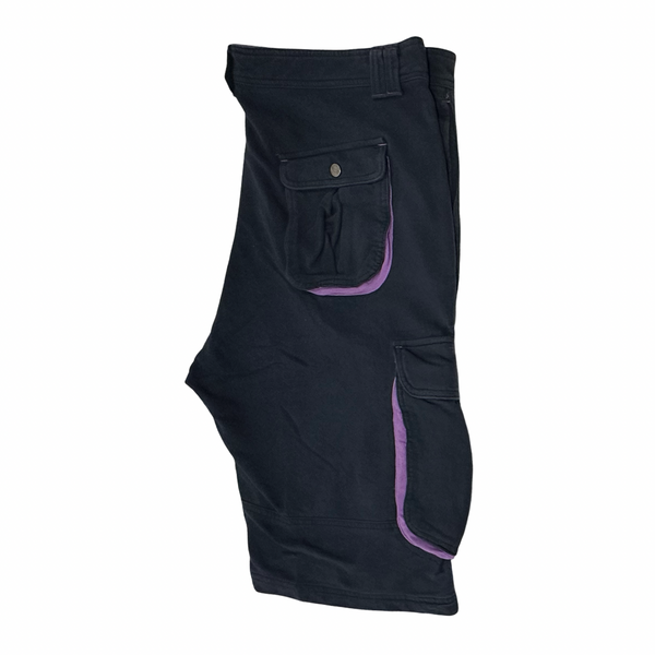 *Rich YungCotton Cargo Shorts* (42”) (36”) (Navy/Purple)