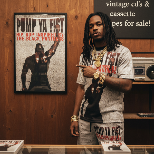 •PUMP YA FIST - HIP HOP INSPIRED BY THE BLACK PANTHERS• ~1995 OG CANADIAN PRESSING~ (CASSETTE TAPE) (BLACK SHELL)