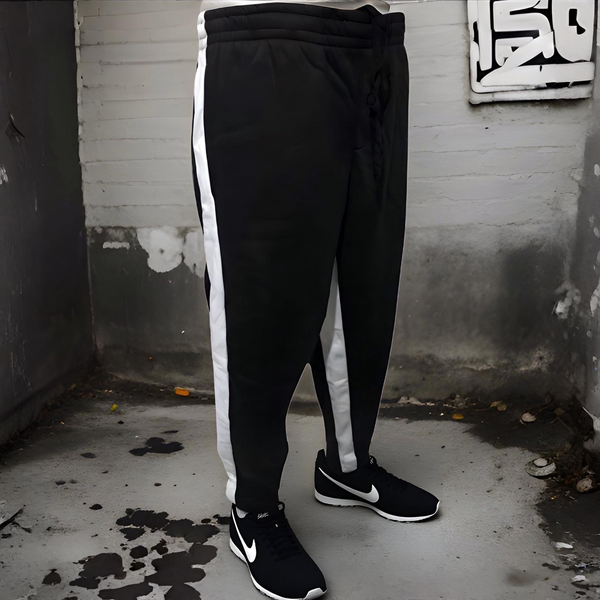 ^SEAN JOHN^ (BLACK) POLYESTER JOGGER SWEATPANTS (XB SIZED)