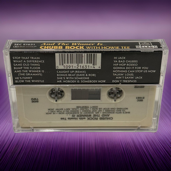 •CHUBB ROCK WITH HOWIE TEE ~ AND THE WINNER IS…• ~1989 OG PRESSING~ (CASSETTE TAPE)
