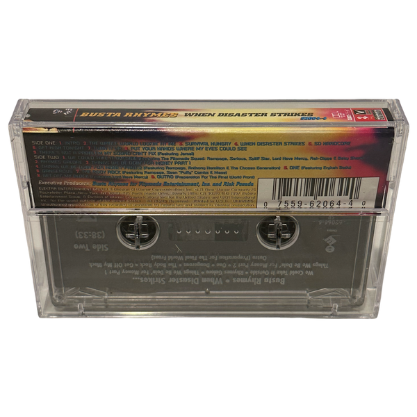 •BUSTA RHYMES - WHEN DISASTER STRIKES• ~1997 OG PRESSING~ (CASSETTE TAPE)