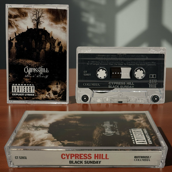 •CYPRESS HILL - BLACK SUNDAY• ~1993 OG CANADIAN PRESSING~ (CASSETTE TAPE)