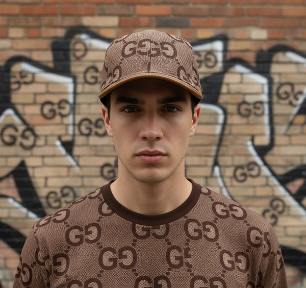 *LUXURY* ~Italian~ •curved beak hat• (adjustable strap) (soft shell)