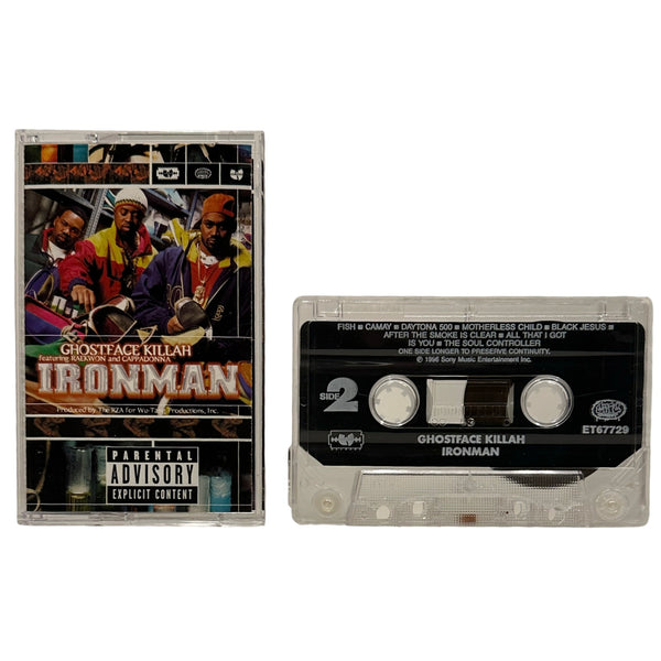 •GHOSTFACE KILLAH - IRONMAN• ~1996 OG PRESSINGS~ (CD & CASSETTE TAPE)