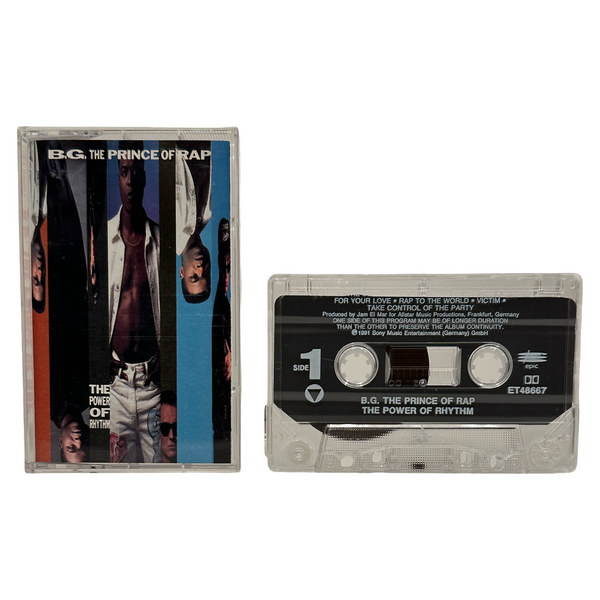 •B.G. THE PRINCE OF RAP - THE POWER OF RHYTHM• ~1991 OG PRESSING~ (CASSETTE TAPE)