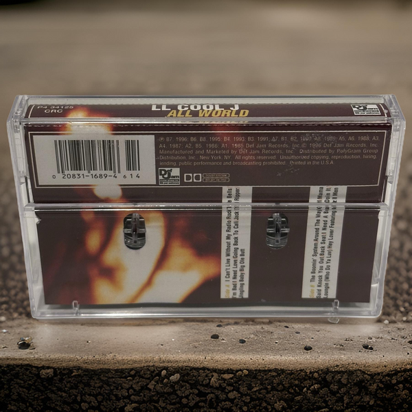 •LL COOL J ~ ALL WORLD• ~1996 OG PRESSING~ (CASSETTE TAPE)