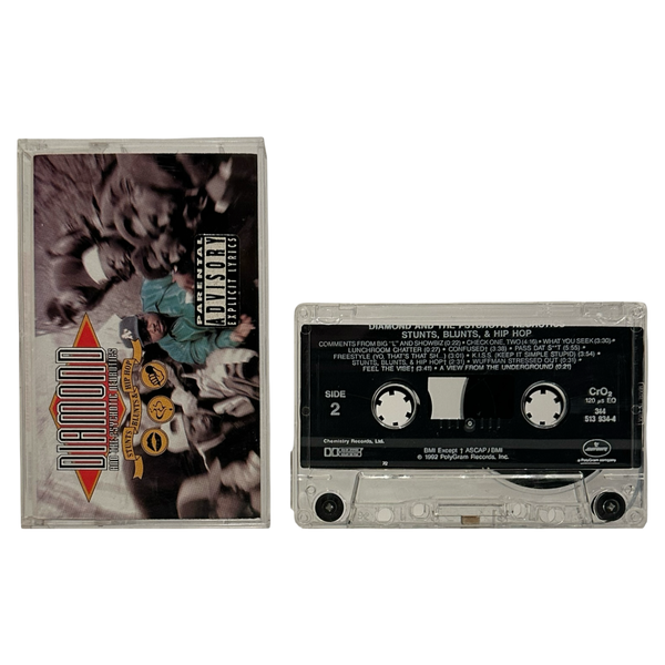 •DIAMOND AND THE PSYCHOTIC NEUROTICS - STUNTS, BLUNTS, & HIP HOP• ~1992 OG PRESSINGS~ (CD & CASSETTE TAPE)