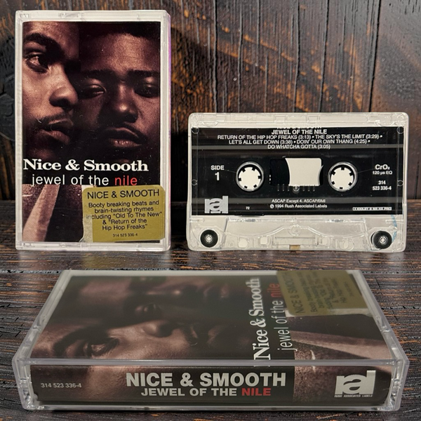 •NICE & SMOOTH ~ JEWEL OF THE NILE• ~1994 OG PRESSING~ (CASSETTE TAPE) (HYPE STICKER ON FRONT ARTWORK) (3)
