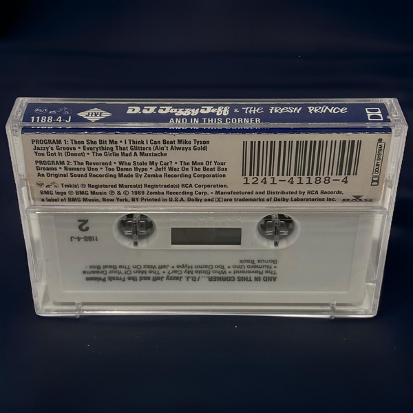 •D.J. JAZZY JEFF AND THE FRESH PRINCE - …AND IN THIS CORNER• ~1989 OG PRESS~ (CLUB) (CASSETTE TAPE) (1)