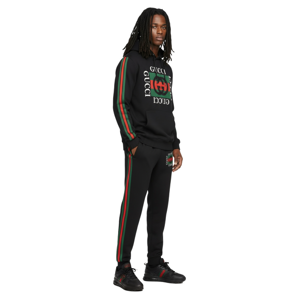 *LUXURY* (BLACK-MULTI) •ITALIAN• ~EMBROIDERED SWEATSUITS~