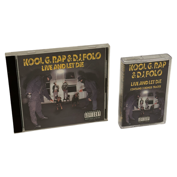 •KOOL G RAP & D.J. POLO - LIVE AND LET DIE• ~1992 OG PRESSINGS~ (CD & CASSETTE TAPE)