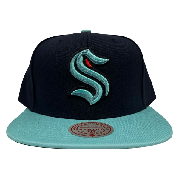 *Seattle Kraken* snapback hats by Mitchell & Ness