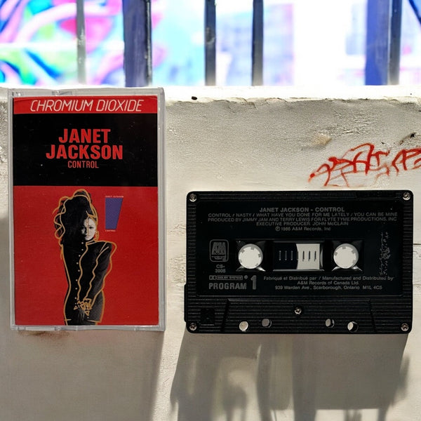 •JANET JACKSON - CONTROL• ~1986 OG PRESSING~ (CASSETTE TAPE) (CANADIAN BLACK SHELL)