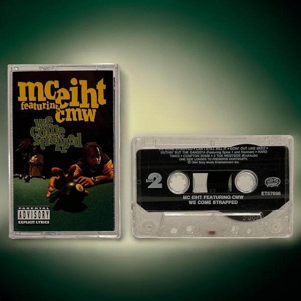 •MC EIHT FEATURING CMW ~ WE COME STRAPPED• ~1994 OG PRESSING~ (CASSETTE TAPE)