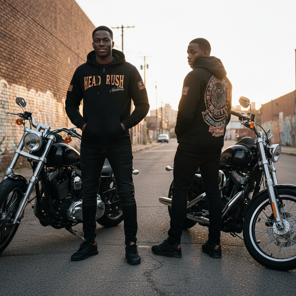 *HEADRUSH* (Black) ~Headrush Motors Chosen Few~ Zip Up Hoodies