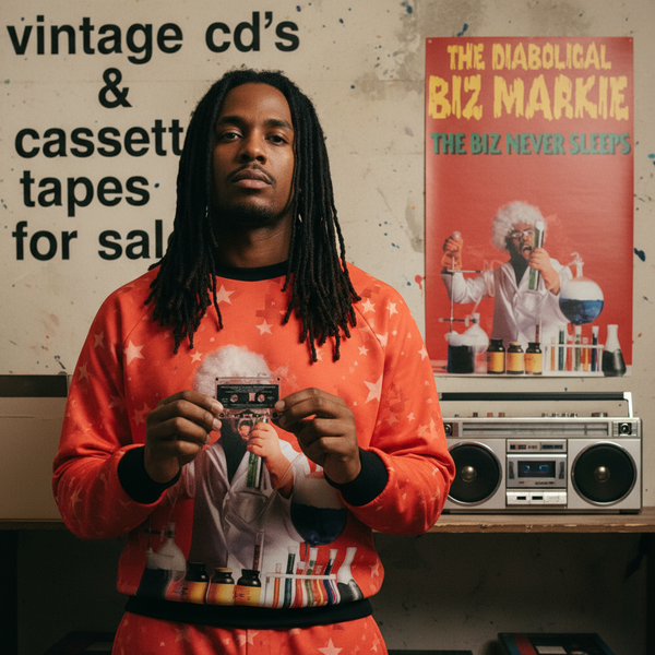 •THE DIABOLICAL BIZ MARKIE ~ THE BIZ NEVER SLEEPS• ~1989 OG PRESSING~ (CASSETTE TAPE) (2)