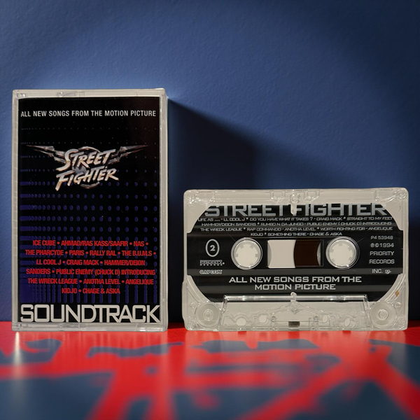 •STREET FIGHTER ~ ALL NEW SONGS FROM THE MOTION PICTURE• ~1995 OG PRESSING~ (CASSETTE TAPE)