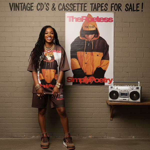 •THE POETESS ~ SIMPLY POETRY• ~1990 OG PRESSING~ (CASSETTE TAPE)