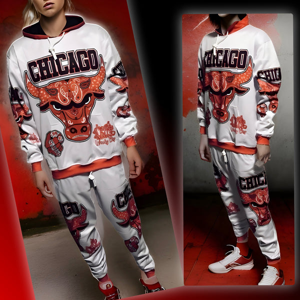 ^CHICAGO^ *WINDY CITY* JOGGER SWEATSUITS (FLEECY SOFT LINED)
