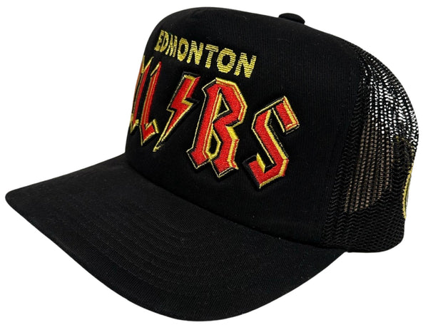 *Edmonton Oilers* ~AC/DC~ snapback/trucker hat by Mitchell & Ness (Rare Retailer Promo Sample)